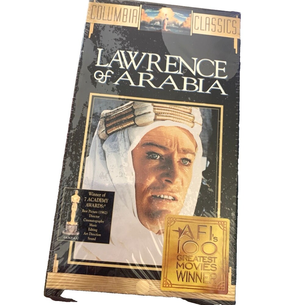 Lawrence of Arabia 2 VHS Set New Sealed Columbia Classics Color 1993 Sealed